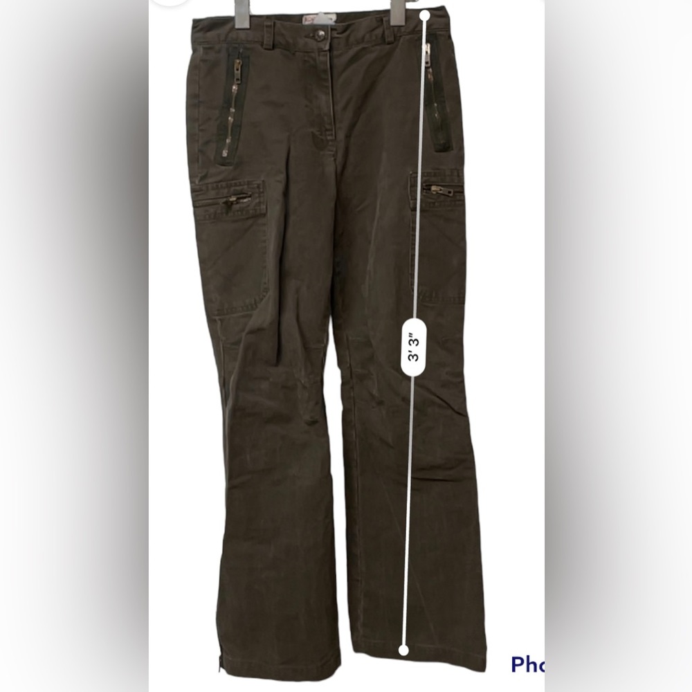 Vintage Michael Kors, brown utility jeans, size 6